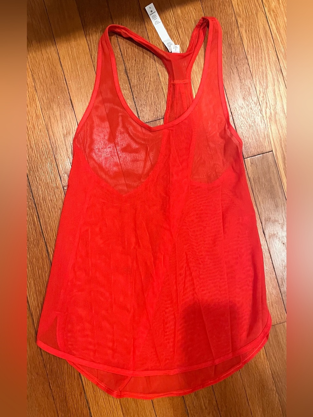Meah Red Racerback Tank Top - Women